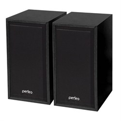 (1007681) Perfeo колонки "Cabinet" 2.0, мощность 2х3 Вт (RMS), чёрн дерево, USB (PF-84-BK) PF_4327 - фото 14329