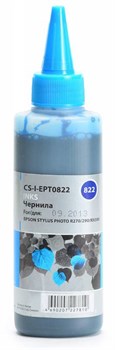 (1007848) Чернила Cactus CS-I-EPT0822 голубой (100мл) Epson Stylus Photo R270/290/RX590 CS-I-EPT0822 - фото 14606