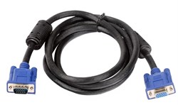 (101590)  Кабель удлинительный VGA (M) -> VGA (F),  5.0m, VCOM (VVG6460-5), ферритовые кольца 101590 - фото 19314