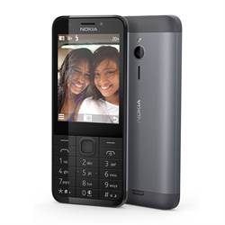 (1011671) Мобильный телефон  Nokia 230 DS Черный- Серый , 2.8" (240x320), 2 sim, FM, BT, 1.3МП, microSD, 1020mAh (A00026971) A00026971 - фото 20127