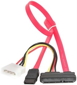 (1012036) Кабель Combo SATA Cablexpert CC-SATA-C1, molex+SATA/SATA, 15pin+7pin, (длина инт - 35см, питание - 15см), пакет CC-SATA-C1 - фото 20490