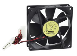 (1012549) Вентилятор Gembird FANCASE-4, 80x80x25, втулка, 4 pin Molex, провод 30 см FANCASE-4 - фото 21122