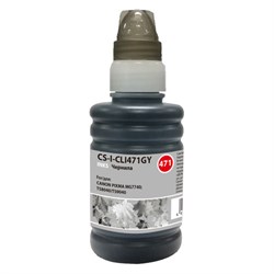 (1021080) Чернила Cactus CS-I-CLI471GY серый100мл для Canon Pixma MG7740/TS8040/TS9040 CS-I-CLI471GY - фото 31752