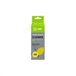 (1021738) Чернила Cactus CS-GI490YB желтый100мл для Canon Pixma G1400/G2400/G3400 CS-GI490YB - фото 32279