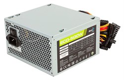 (1022057) Блок питания Aerocool ATX 500W ECO-500 (24+4pin) 120mm fan 3xSATA RTL ECO-500 - фото 32443