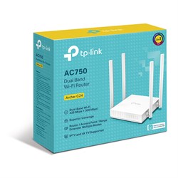 (1022271) Роутер беспроводной TP-Link Archer C24 AC750 10/100BASE-TX белый ARCHER C24 - фото 32524
