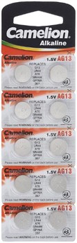 (1023619) Camelion G13  BL-10 Mercury Free (AG13-BP10(0%Hg), 357A/LR44/A76 батарейка для часов) (1 шт) 12821 - фото 33218