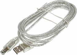 (1023613) Кабель USB A(m) USB B(m) 1.8м (218998) серый 218998 - фото 33222
