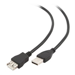 (1023869) Кабель удлинит. USB2.0 Pro Cablexpert AM/AF, 4.5м, экран, черный, пакет CCP-USB2-AMAF-15C - фото 33354