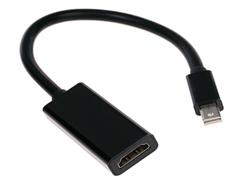 (1025623) Переходник miniDisplayPort -> HDMI, Cablexpert, 4K, 20M/19F, кабель 15см, черный, A-mDPM-HDMIF4K-01 - фото 34431