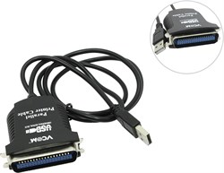 (1026197) VCOM VUS7052 Кабель-адаптер USB A (вилка) -> LPT (прямое подключение к LPT порту принтера) 1.8m VUS7052 - фото 34622
