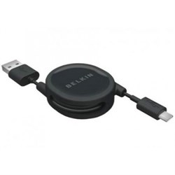 (116258)  Кабель-рулетка USB 2.0 (AM) -> Micro USB (BM),  Belsis (BGL1181) 0.7m, черный BGL1181 - фото 4081