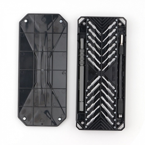 1032867 Отвертка с набором бит Cablexpert 50 предметов, сталь S2, для точн. работ, пластиковый кейс, коробка TK-SD-11R - фото 43338