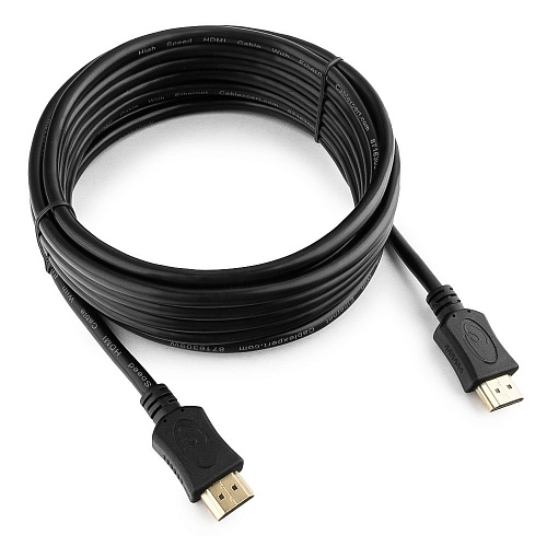 (1032815) Кабель HDMI Cablexpert 19M/19M, v2.0, Light, позол. контакты, экран, 1м, черный, пакет CC-HDMI4L-1M - фото 43391