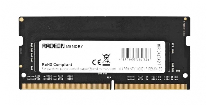 (1033338) Память DDR4 4Gb 2400MHz AMD R744G2400S1S-U Radeon R7 Performance Series RTL PC4-19200 CL16 SO-DIMM 2 R744G2400S1S-U - фото 43951