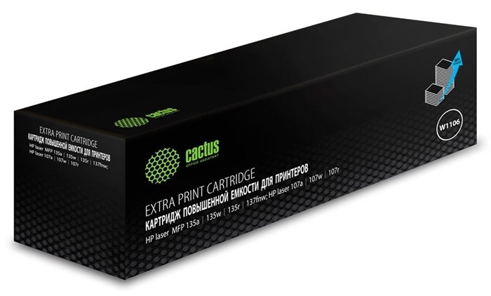 (1033819) Картридж лазерный Cactus CSP-W1106-MPS черный (5000стр.) для HP Laser 107a/107r/107w/135a MFP/135r M CSP-W1106-MPS - фото 44294