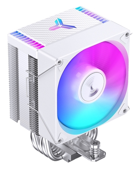 (1034322) Кулер JONSBO CR-1400 EVO Color White LGA1700/1200/115X/AM5/AM4 (24шт/кор, TDP 180W, PWM, 92mm Dynamic Multi-Color LED Fan, 4 тепловые трубки, белый, 4-pin) Retail CR-1400 EVO Color White - фото 44995