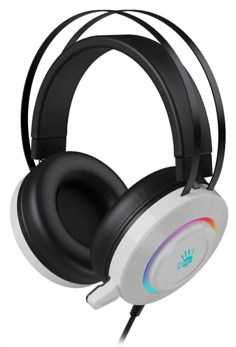 (1034894) Наушники с микрофоном A4Tech Bloody G521 белый/черный 2.3м мониторные USB (G521 (WHITE)) G521 (WHITE) - фото 45816