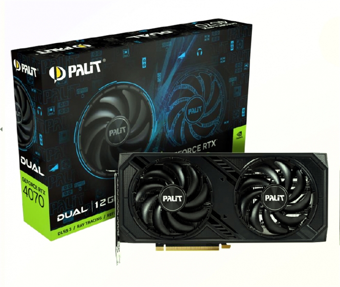 (1035557)Видеокарта Palit GeForce RTX 4070 Dual 12 ГБ (NED64070019K9-1048D) NED64070019K9-1048D - фото 46256