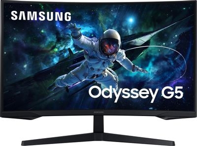 (1039291) Монитор Samsung 32" Odyssey G5 S32CG550EI черный VA LED 1ms 16:9 HDMI матовая 300cd 178гр / 178гр 2560x1440 165Hz FreeSync DP 2K USB 5.2кг LS32CG550EIXCI - фото 48579