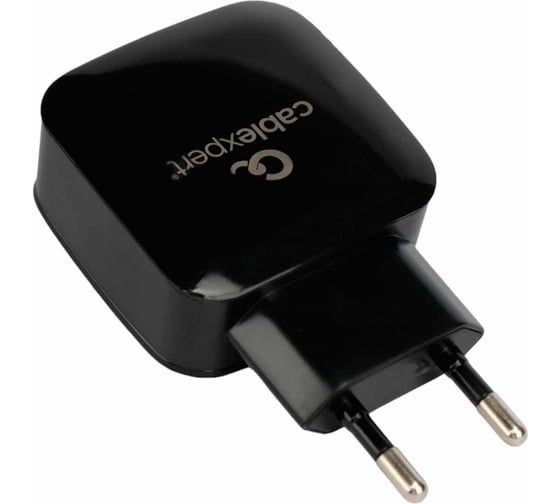 1039069 Зарядное устройство Cablexpert 18Вт, 3А, QC3.0, 1хUSB, черный, пакет MP3A-PC-41 - фото 48669