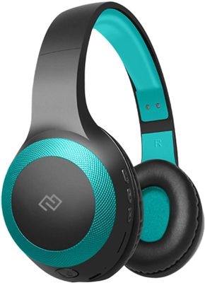 (1037501) Гарнитура накладные Digma BT-15 черный/голубой беспроводные bluetooth (BT-15BLB) BT-15BLB - фото 49131