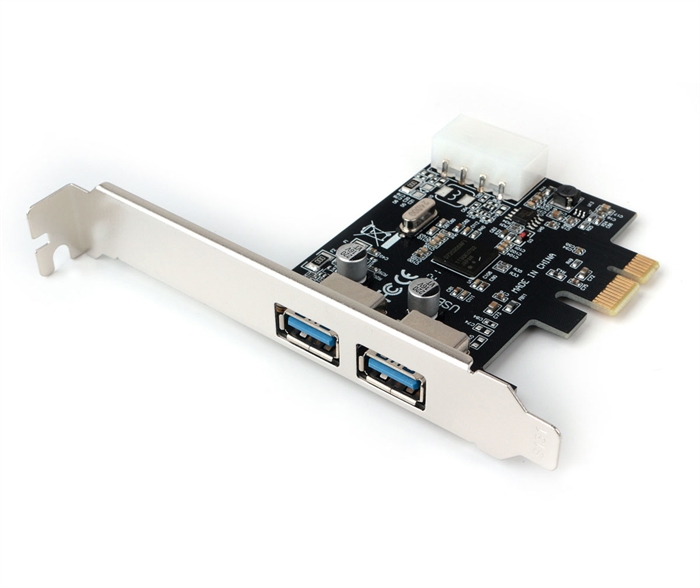 (1040106) Контроллер USB 3.0 Gembird в разъем PCI-e, 2 порта USB, коробка SPCR-01 - фото 49869