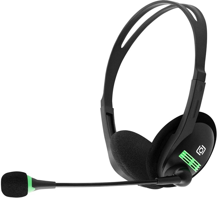 (1041165) Наушники с микрофоном Оклик HS-M100 черный 1.8м накладные (1532004) 1532004 - фото 50284