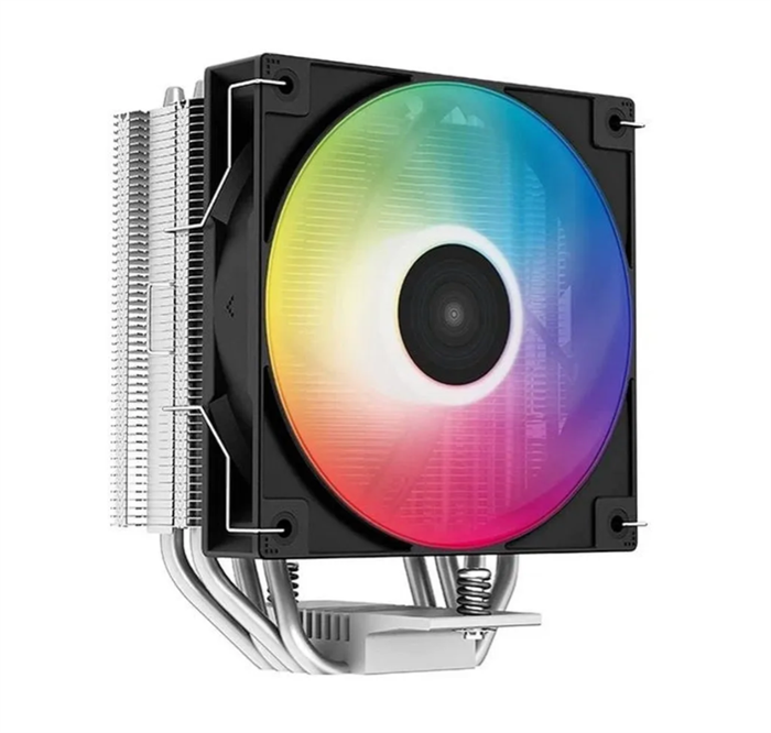 (1041157) Устройство охлаждения(кулер) Deepcool AG400 ARGB Soc-AM5 / AM4 / 1200 / 1700 / 1851 черный / белый 4-pin 31.6dB Al+Cu 220W 614gr Ret (R-AG400-BKANMC-G-2) R-AG400-BKANMC-G-2 - фото 50299