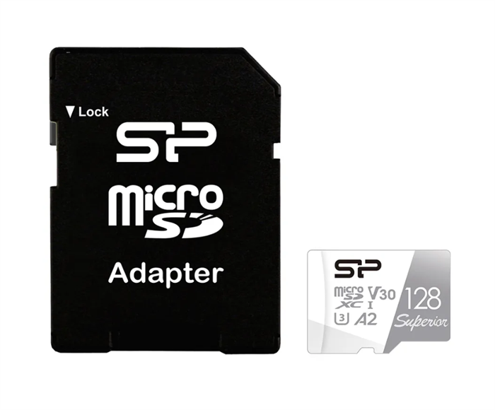 (1041108) Флеш карта microSDXC 128GB Silicon Power SP128GBSTXDA2V20SP Superior + adapter SP128GBSTXDA2V20SP - фото 50375