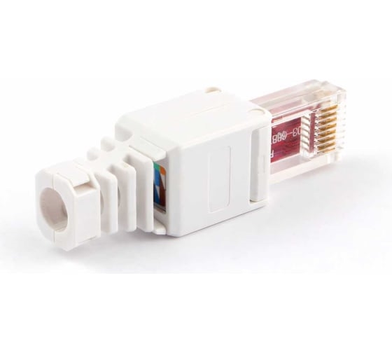 (1041061) Вилка Cablexpert RJ-45 (8P8C) быстрозажимная ручная кат.5e и 6, пакет  (10 шт.) LK-8P8C - фото 50423