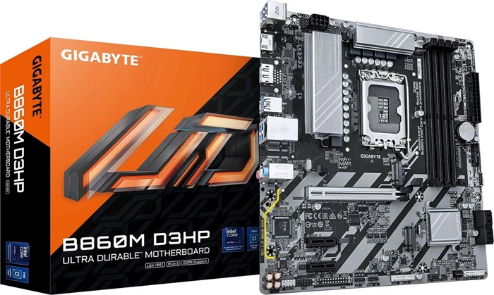 (1041022) Материнская плата Gigabyte B860M D3HP Soc-1851 Intel B860 4xDDR5 mATX AC`97 8ch(7.1) GbLAN RAID+HDMI B860M D3HP - фото 50611