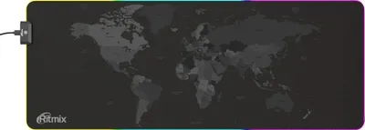 (1041661) Коврики для мыши RITMIX MPD-180 Коврик для мыши с подсветкой 800 x 300 x 3 мм, для оптических и лазерных мышей, материалы: ткань + резиновая основа + пластик. Питание от USB. Кабель USB-MicroUSB 2м в комплекте RITMIX MPD-180 - фото 50726