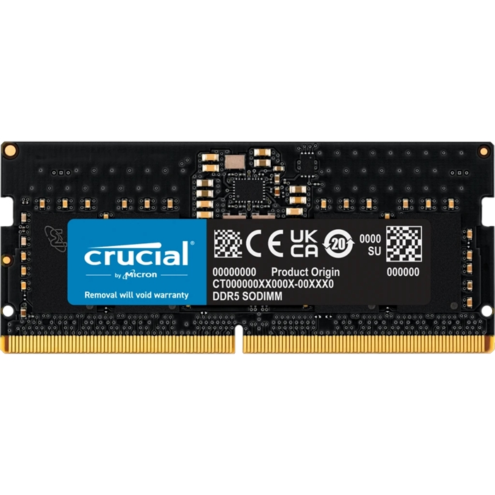 (1040919) Модуль памяти SO-DIMM DDR5 Crucial 8Gb 5600MHz CT8G56C46S5 CL46 SO-DIMM CT8G56C46S5 - фото 50765