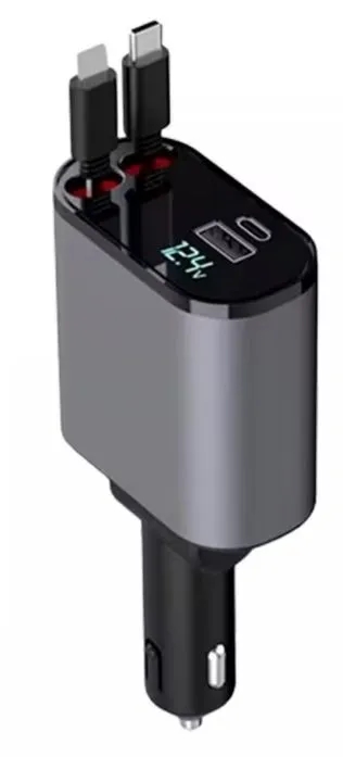 (1041378) Smartinext APC-XH-X10 Автомобильная зарядка 4в1, черный APC-XH-X10 - фото 50784