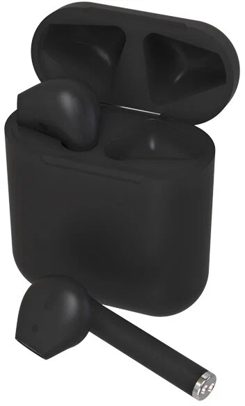 (1041685) Гарнитура RITMIX RH-825BTH TWS black Bluetooth 5.0 + EDR, сенсорное управление, 12 мм, 20-20000 Гц, 32 Ом, 35 мАч (наушники), 350 мАч (кейс), до 4 ч на одном заряде, 8-pin (lightning), пластик RITMIX RH-825BTH TWS black - фото 50854