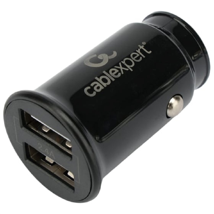 (1041374) Cablexpert Автомобильное зарядное устройство 12Вт, 2.4А, 2xUSB, черный, пакет (MP3A-UC-CAR21) MP3A-UC-CAR21 - фото 50934
