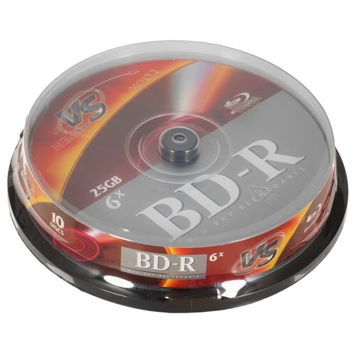 (1040846) Диски VS BD-R 25 GB 6x CB/10 (620250) VSBDR6CB1002 - фото 50954