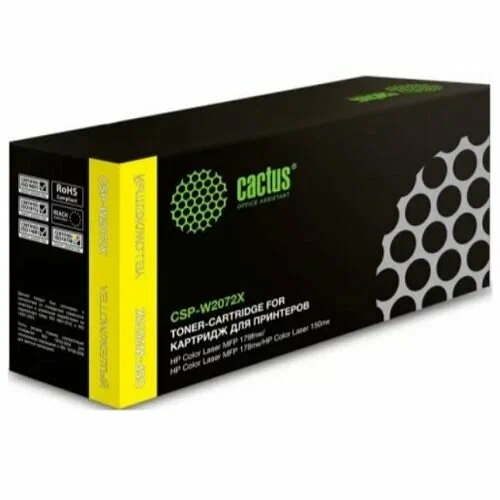 (1041025) Картридж лазерный Cactus CSP-W2072X желтый (1300стр.) для HP Color Laser 150a/150nw/178nw MFP/179fnw MFP CSP-W2072X - фото 51142