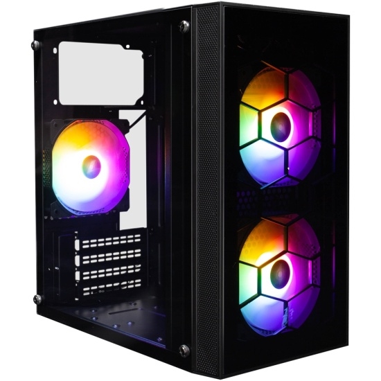 (1042058) Корпус 1STPLAYER FIREBASE X1 Black / mATX / 3x120mm FRGB fans / X1-BK-3F1 X1-BK-3F1 - фото 51155