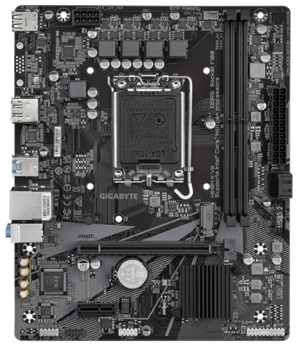 (1042079) Материнская плата Gigabyte H610M K V2 Soc-1700 Intel H610 2xDDR5 mATX AC`97 8ch(7.1) GbLAN+HDMI+DP H610M K V2 - фото 51278