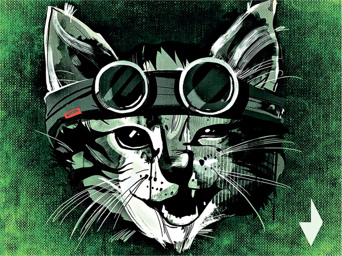 1042476 Коврик для мыши Gembird 250х200х2мм, "хитрый кот", ткань+резина, пакет MP-ART18 - фото 51344