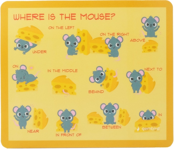 1042474 Коврик для мыши Gembird 229х195х2мм, "шпаргалка", вспененный ПВХ+пластик, пакет MP-ART47 - фото 51346