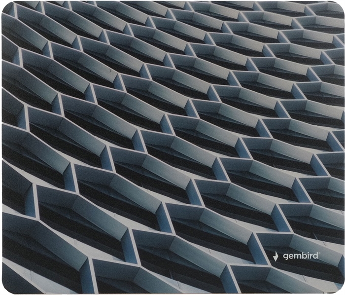 1042471 Коврик для мыши Gembird 229х195х2мм, "соты город", вспененный ПВХ+пластик, пакет MP-ART36 - фото 51352