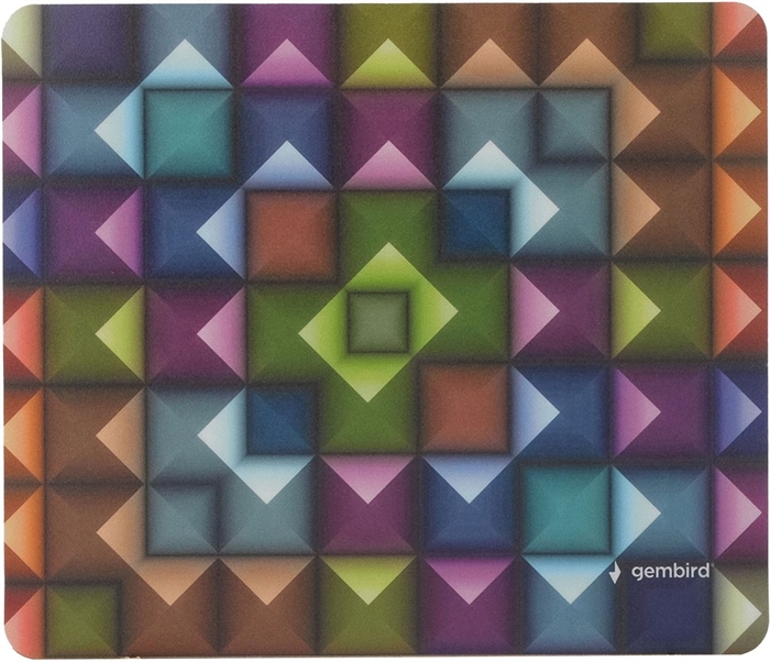 1042464 Коврик для мыши Gembird 229х195х2мм, "калейдоскоп", вспененный ПВХ+пластик, пакет MP-ART48 - фото 51354