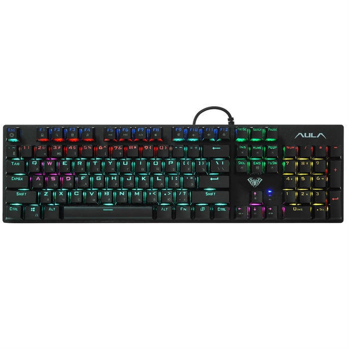 (1042597) Механическая клавиатура AULA S2022 Pro с подсветкой Подключение: USB, Количество клавиш: 104, Ресурс клавиш: 50 миллионов нажатий, DC 5В, Размер: 441,9*131,9*38,9 мм, Совместимость: WIN 2000/WIN XP/WIN 7/WIN 8/WIN 10/mac OS AULA S2022 Pro - фото 51536