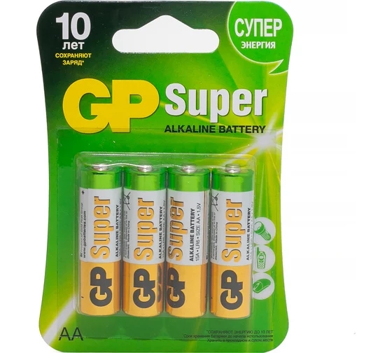 (1042170) GP 15AA21RA-2CRS4 96/384 Super Alkaline G-Tech (4шт. в уп-ке) (4891199226175) 4891199226175 - фото 51585