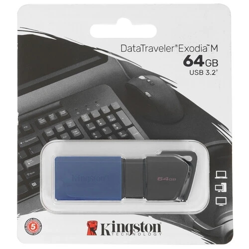 (1031333) Флэш-накопитель USB3.2 64GB DTXM/64GB KINGSTON DTXM/64GB-1 - фото 51594