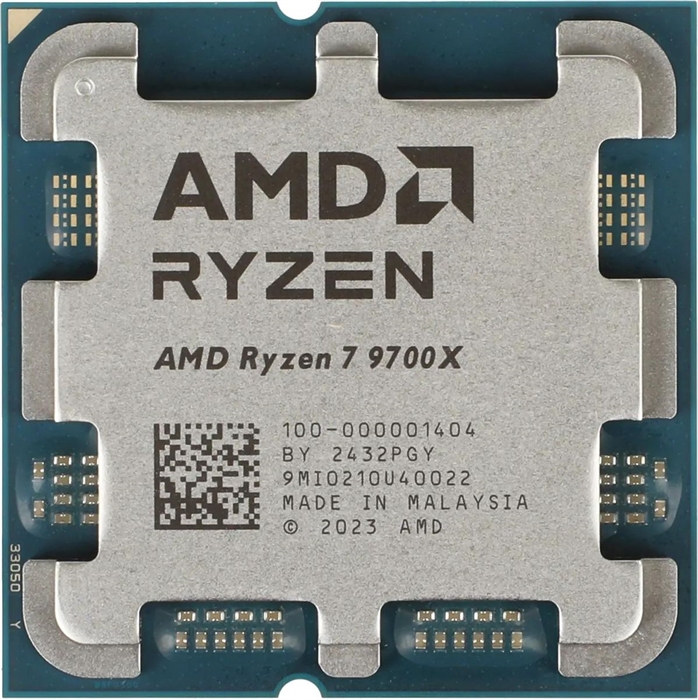 (1042776) Процессор CPU AMD Ryzen 7 9700X TRAY <100-000001404> (AM5, 3.8GHz up to 5.5GHz/8Mb+32Mb, 8C/16T, 4nm, Granite Ridge, 65W, unlocked, Radeon 2200MHz) 100-000001404 - фото 51731