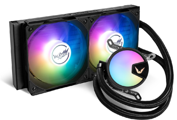 (1042826) Система водяного охлаждения Valkyrie A240 ARGB Black / 2x120mm ARGB fans, 230W TDP, 32.8dBA / HW A240 HW A240 - фото 51836
